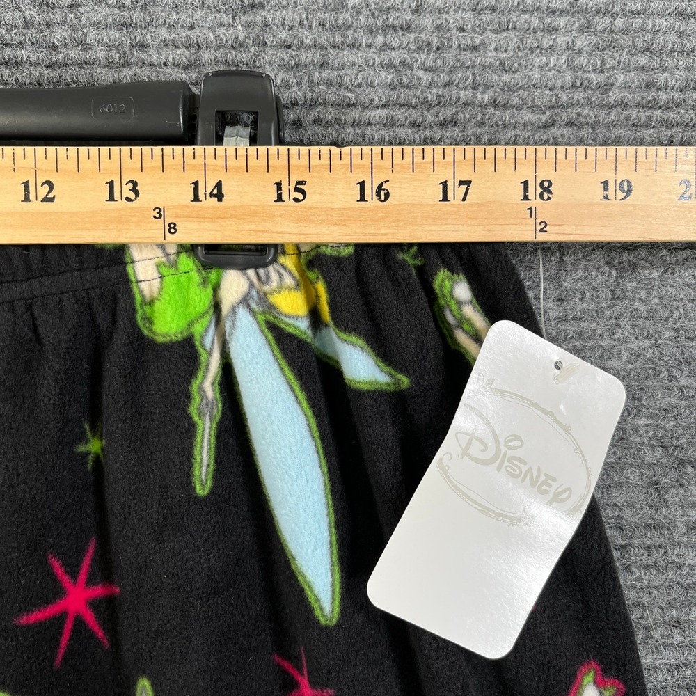 Disney Tinker Bell Pajama Pants Womens 3X Black Fleece Peter Pan Sleepwear - Picture 6 of 10